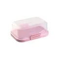 Produktbild: ENGELLAND Stapelbare Butterdose Frische Box Dose Kunststoff BPA-Frei Rosa