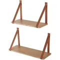 Produktbild: [en.casa] Wandregal-Set, Eiche, Holzwerkstoff, 20x30x60 cm, Wohnzimmer, Regale, Wandregale