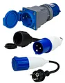 Produktbild: CEE Adapter 3er Set Stromadapter Stecker Schuko Steckdose CEE Interbosch