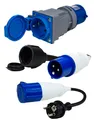 Produktbild: CEE Adapter 3er Set Stromadapter Camping CEE Stecker Schuko Steckdose CEE