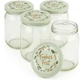 Produktbild: Blumixx Einmachglas mit Schraubdeckel für Erntezeit, Konservierung & schöne Aufbewahrung, (4-tlg)
