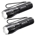 Produktbild: LED Taschenlampe Batteriebetrieben 2 Stücke 2000 Lumen Taschenlampe LED Extre...
