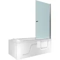 Produktbild: Acquavapore - Seniorendusche Und Sitzwanne Kombination Wanne Mit Tür S17d-eh-l 150x75x194cm Ohne 2k Scheiben Versiegelung