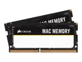 Produktbild: Corsair Mac Mem. SO-DDR4 32 GB 2-Kit 2666 MHz 32 GB DDR4 260-Pin 2.666 MHz CL18