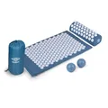 Produktbild: Umbro Akupressurmatte mit Kissen – Nagelmatte Set zur Entspannung & Schmerzlinderung – Gegen Rücken- & Nackenschmerzen – Massagematte für Zuhause & Yoga – inkl. Tragetasche – Blau