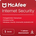 Produktbild: McAfee Internet Security 2026 1-Gerät / 1-Jahr Windows/Mac/Android/iOS / KEY