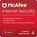Produktbild: McAfee Internet Security 2025 1,3,10 Geräte 1 Jahr Download ESD-Key per eMail
