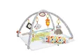 Produktbild: Fisher-Price HBB74-5 Sinnes Baby Spieldecke, kuschelig weiche Krabbeldecke mit Sensorik Spielzeug, sechs abnehmbare Beschäftigungsspielzeuge, Babyaustattung ab der Geburt