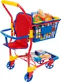 Produktbild: Bayer Spiel-Einkaufswagen, (Set), mit lebensechten Spiellebensmitteln