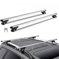 Produktbild: VEVOR Dachträger Universal Dachgepäckträger Auto Alu Querträger 90 kg Tragkraft, für erhöhte Seitenschiene mit Lücke, passend Innenabstand des