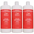 Produktbild: Wella Invigo Color Brilliance Shampoo 3 x 1000 ml feines normales coloriertes Ha