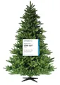 Produktbild: RS Trade HXT 19001 Spessarttanne 100% PVC 210 cm künstlicher Weihnachtsbaum (Ø ca. 146 cm) 1910 Spitzen und Schnellaufbau Klappsystem, schwer entflammbar, unechter Tannenbaum inkl. Christbaum Ständer