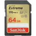 Produktbild: SANDISK Extreme SDXC 64GB 170MB/s Class 10 UHS-I U3