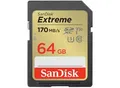 Produktbild: SanDisk SDXC Extreme 64GB 170MB/s V30 UHS-I