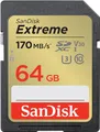 Produktbild: SanDisk Extreme - Flash-Speicherkarte - 64GB - Video Class V30 / UHS-I U3 / Class10 - SDXC UHS-I (SDSDXV2-064G-GNCIN)