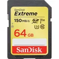 Produktbild: SanDisk SD-Karte Extreme, 64GB, bis 170 MB/s, SDXC, mit V30 und UHS-I U3