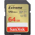 Produktbild: SD Extreme - UHS-I Card 64GB - SanDisk SDXC - Speicherkarte - schwarz