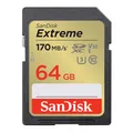 Produktbild: SanDisk 64GB Extreme SDXC card + RescuePro Deluxe up to 170 MB/s UHS-I Class 10