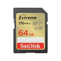 Produktbild: 619659188610 Extreme SDXC 64GB 170/80 MB/s V30 UHS-I U SANDISK
