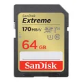 Produktbild: Extreme SDXC UHS I Speicherkarte 64 GB (V30 170 MB/s Übertragung U3 4K UHD