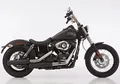 Produktbild: FALCON Double Groove Auspuff schwarz-matt EG-BE passt für HARLEY DAVIDSON DYNA L
