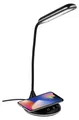 Produktbild: Grundig Schreibtischlampe mit Kabelloser Ladefunktion - LED Nachttischlampe Dimmbar mit Touch - Tischlampe mit 3 Lichtfarben - USB-C Stromversorgung - Flexibler Lampenarm