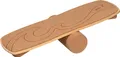 Produktbild: goki 59965 Balance Board „Waikiki Beach“ aus Holz & Kork, 60 × 24 × 4 cm – Motorikbrett für Gleichgewicht & Koordination, bis 120 kg belastbar