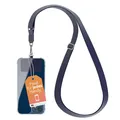Produktbild: EAZY CASE - Universal Handykette zum Umhängen geeignet für alle Smartphones Handyhüllen Kette zum Umhängen Blau mit breitem Band Handyband mit jeder Hülle kombinierbar Smartphonekette in Blau