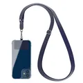 Produktbild: Universal Handykette alle Smartphones zum Umhängen breites Handyband Kette Blau