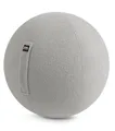 Produktbild: mokebo Sitzball Der Runde (mit Stoffbezug), ergonomische Sitzmöglichkeit fürs Büro & Homeoffice in Grau