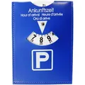 Produktbild: HP-Autozubehör Parkscheibe aus Kunstleder, manuell, Ankunftszeit in 4 Sprachen