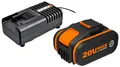 Produktbild: Worx 20V/2Ah,mit 2A Ladegerät PowerShare Akku-Set 4000 mAh (2 St), für alle 20/40/80V WORX PowerShare Geräte
