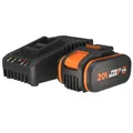 Produktbild: Worx Ladegerät-Set 20V mit 4.0Ah Akku & Ladestation