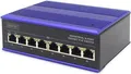 Produktbild: DIGITUS Industrial - Switch - unmanaged - 8 x 10/100/1000Base-TX (PoE+) - Desktop, an DIN-Schiene montierbar - PoE+ (DN-651121)
