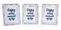 Produktbild: Levandeo® Bilderrahmen, 3er Set Fotorahmen 13x18 Weiß Gold Fotoaufsteller Barock Shabby