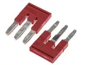 Produktbild: PHOENIX CONTACT Steckbrücke FBS-3-5, Rot, Steck, Kunststoff, DIN-Schienenmontage, 3-polig, 6 Kontakte, 800 V DC, TERMINAL BLOCK