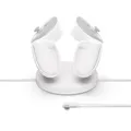 Produktbild: Kompakte Ladestation für Meta Quest – mit Meta Quest 3/3S kompatibel – verlängertes Headset-Ladekabel – kabelloses Aufladen von Touch Plus-Controllern
