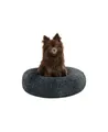 Produktbild: lionto Hundebett rund Hundekissen Hundesofa Donut 40cm Durchmesser, dunkelgrau