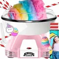 Produktbild: KESSER® Zuckerwattemaschine Set für dein zuhause - Mit 30x Zuckerwatte Stäbchen & Messlöffel - Retro Baumwolle Candy Maschine - Zuckerwatte Mas...