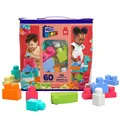 Produktbild: Mega Bloks Grosse Bautasche Rosa 60 Teile Bausteine Spielzeug Set Ab 1 Jahr Alt