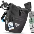 Produktbild: MIVELO 2in1 Fahrradtasche Gepäckträgertasche 100% wasserdicht + Laptopfach – Fahrrad Tasche für Gepäckträger 1 STK (Carbon, 25L)
