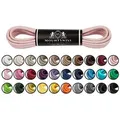 Produktbild: Mount Swiss Schnürsenkel Mount Swiss Luxury-Schnürsenkel gewachst, Rundsenkel für Business- rosa 120 cm / Durchmesser 3mm