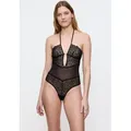 Produktbild: Triumph Stringbody That Night in Vegas BS grafische Spitze, Mesh, Neckholder, Bandeau-Cup schwarz M