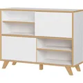 Produktbild: Germania Sideboard Helsinki 4170-513, weiß, mit Schiebetüren, (B/H/T) 120 x 92 x 40cm