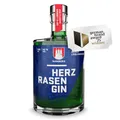 Produktbild: HERZRASEN GIN Hamburg Edition | Premium Dry Gin 42% Vol. |grüner Gin mit Hamburger Rasen | zitronig spritzig mit ausgewählten Zutaten I 0.5 l