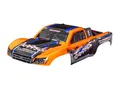 Produktbild: Traxxas TRX5850-ORNG Karosserie Slash 4x4 orange mit Aufkleber & Clipless