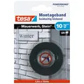 Produktbild: tesa Powerbond Montageband für Ziegel und Stein, 10 kg Haltekraft pro Meter - doppelseitiges Montageklebeband für Innen und Außen - 1,50 m x 19 mm