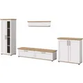 Produktbild: Inn.Furn Wohnwand in Weiß Lärche Landhaus 4-teilig 336 cm Mirano