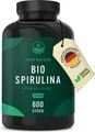 Produktbild: Spirulina Presslinge - 600 Tabletten (500mg) - 4.000mg Hochdosiert - Reine Spirulina Algen aus kontrolliertem Anbau - Vegan - TRUE NATURE®
