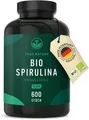 Produktbild: Bio Spirulina Presslinge – 600 Tabletten 500 mg – 4.000mg hochdosiert – Bio-A...